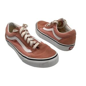 Vans Pink Old Skool Lace Up Sneakers Size 6 Women's (Men's 4.5)